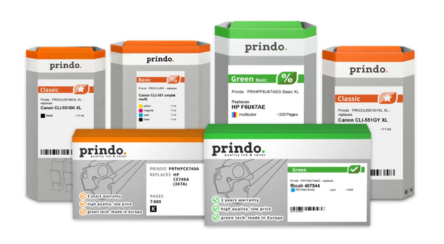 Vos avantages avec les cartouches d'imprimante Prindo